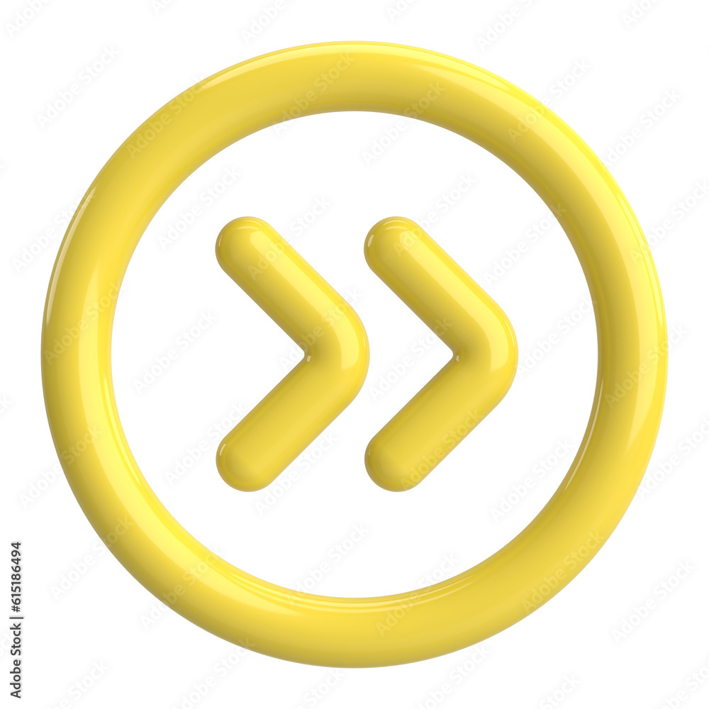 Next button. Continue button. 3D illustration. Next button. Continue button. 3D illustration.