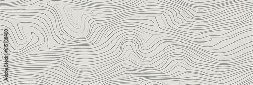 Topographic line contour map background with a geographic grid map. Created with Generative AI technology
