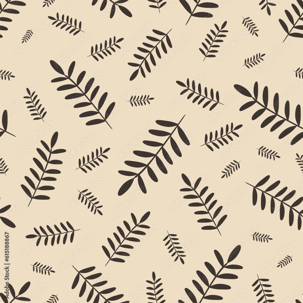 Natural seamless pattern with autumn fallen leaves of forest trees. Bright colored botanical seasonal vector illustration in flat style for wrapping paper, wallpaper, fabric print. Natural seamless pattern with autumn fallen leaves of forest trees. Bright colored botanical seasonal vector illustration in flat style for wrapping paper, wallpaper, fabric print.