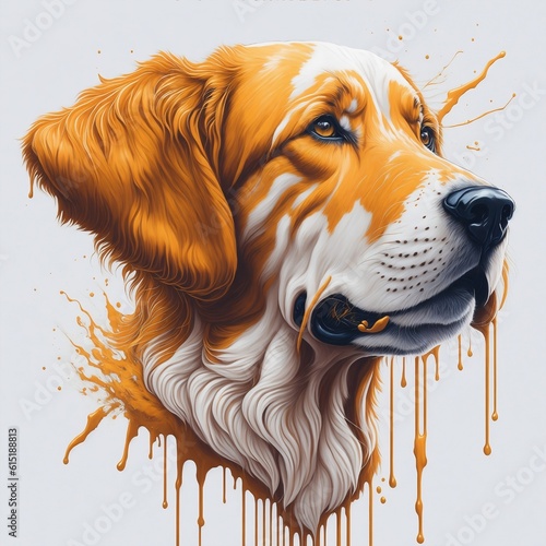Perro pintura
