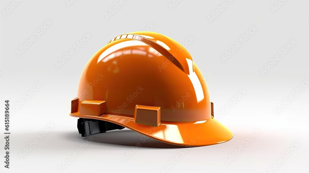 Construction worker's helmet isolated on a white background Construction worker's helmet isolated on a white background
