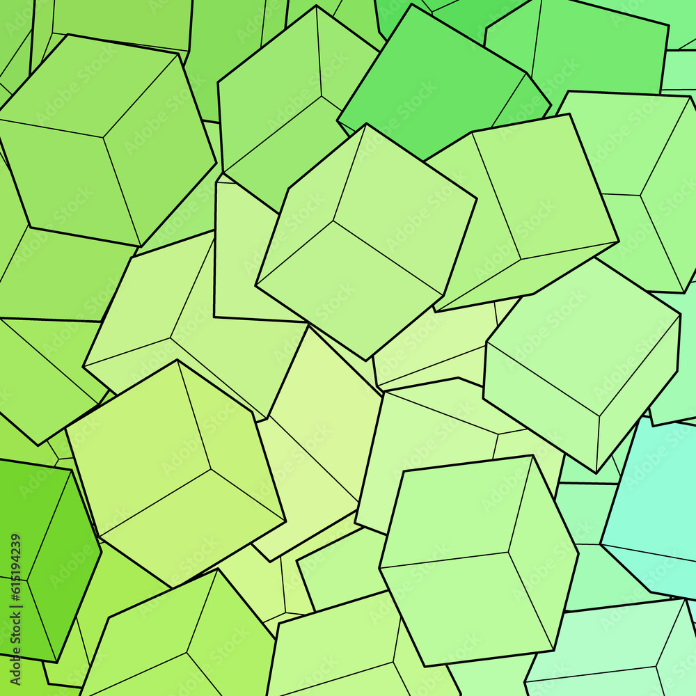 Green background from cubes. polygonal style. Design element. eps 10 Green background from cubes. polygonal style. Design element. eps 10