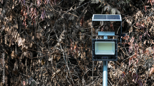 Wallpaper Mural A modern street LED lighting pole. Urban electro-energy technologies. Poles on the road with LED light. Outdoor lighting strong LED lamp. Torontodigital.ca