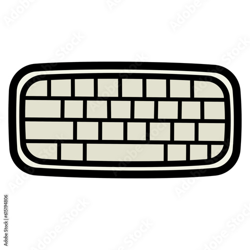 keyboard filled outline icon style