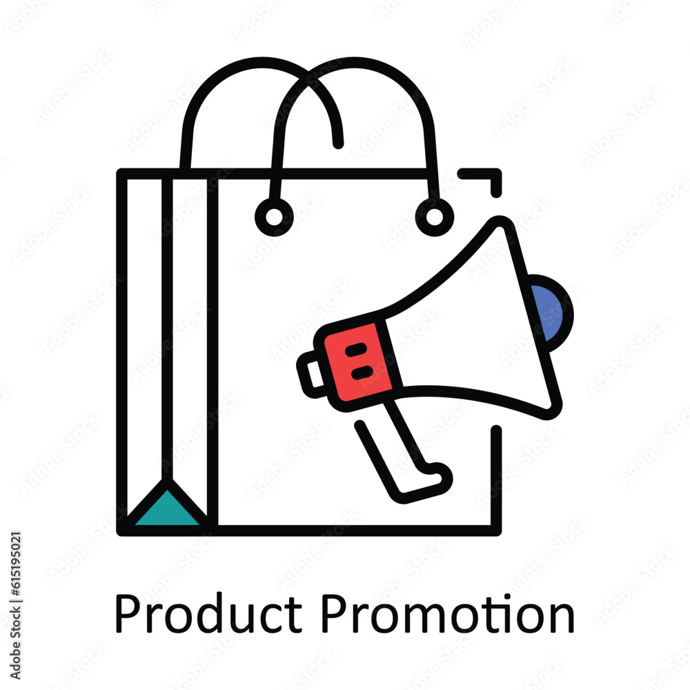 Product Promotion Filled Outline Icon Design illustration. Digital Marketing Symbol on White background EPS 10 File Product Promotion Filled Outline Icon Design illustration. Digital Marketing Symbol on White background EPS 10 File