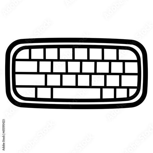 keyboard line icon style