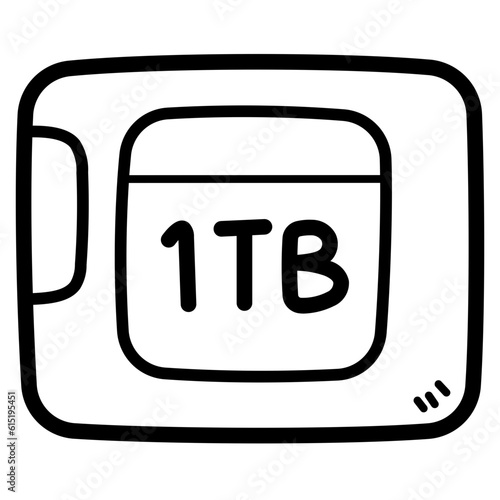 ssd line icon style
