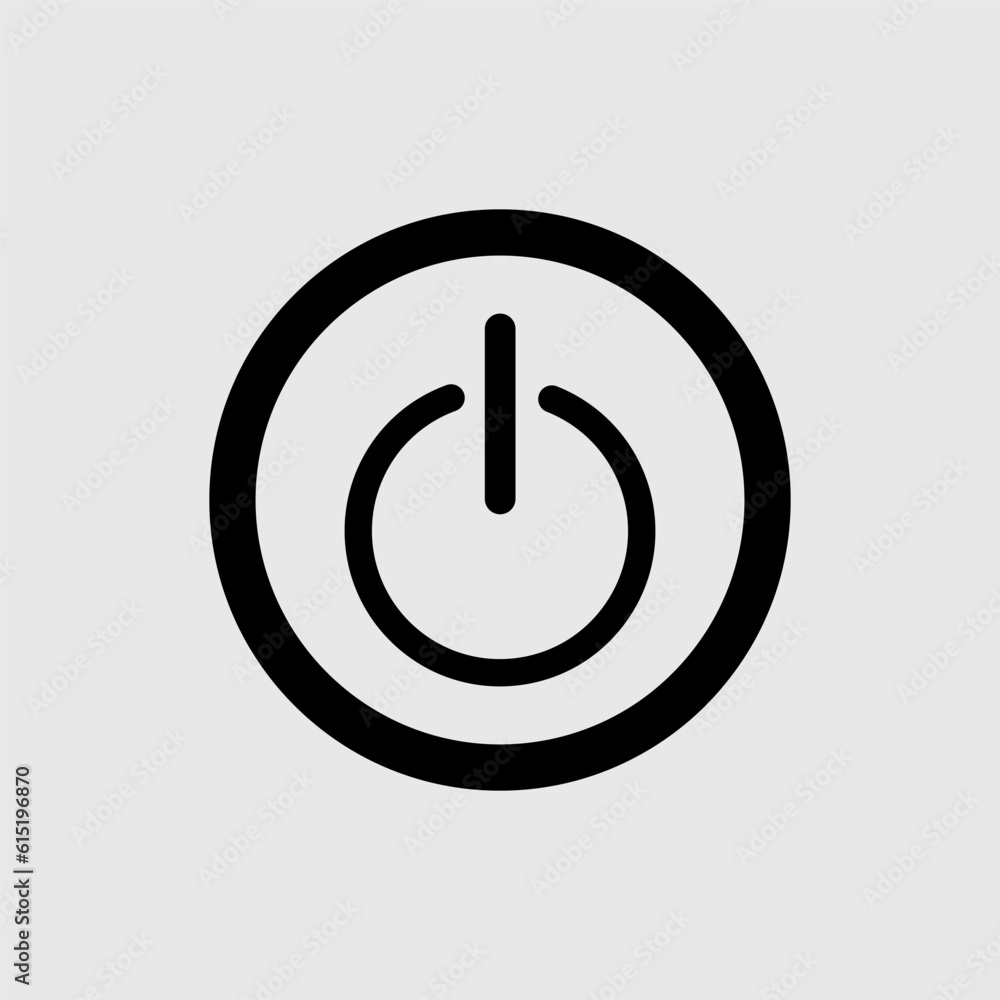 Icon button on-off, on, off, power icon vector design, shutdown Icon button on-off, on, off, power icon vector design, shutdown