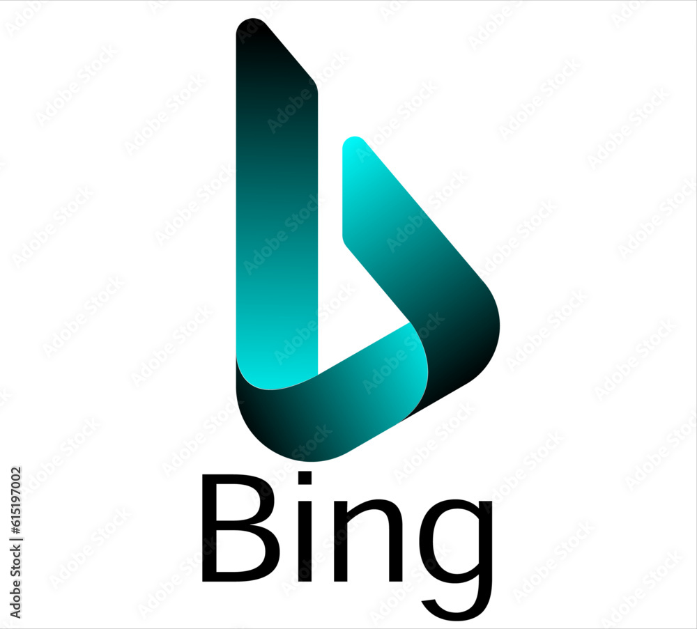 Bing abstract logo design Bing abstract logo design