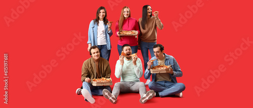 Group of people with tasty ...