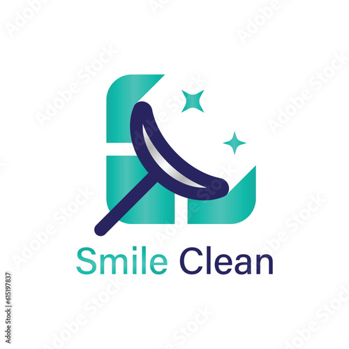 Smile Clean Window Glass Cleaning Service Logo