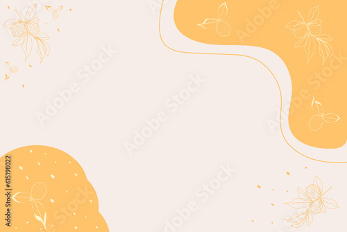 Yellow lemon background with abstraction