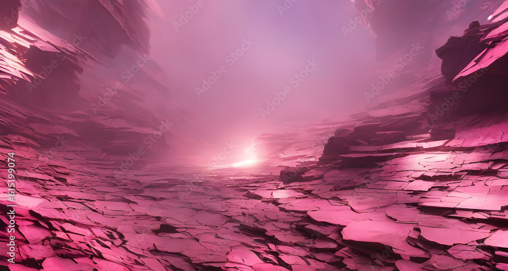 abstract background in pink colors, realistic digital painting, noise texture effect, Generative AI, Generative, AI