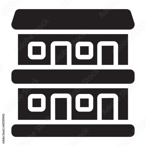 motel glyph icon
