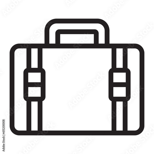 suitcase line icon