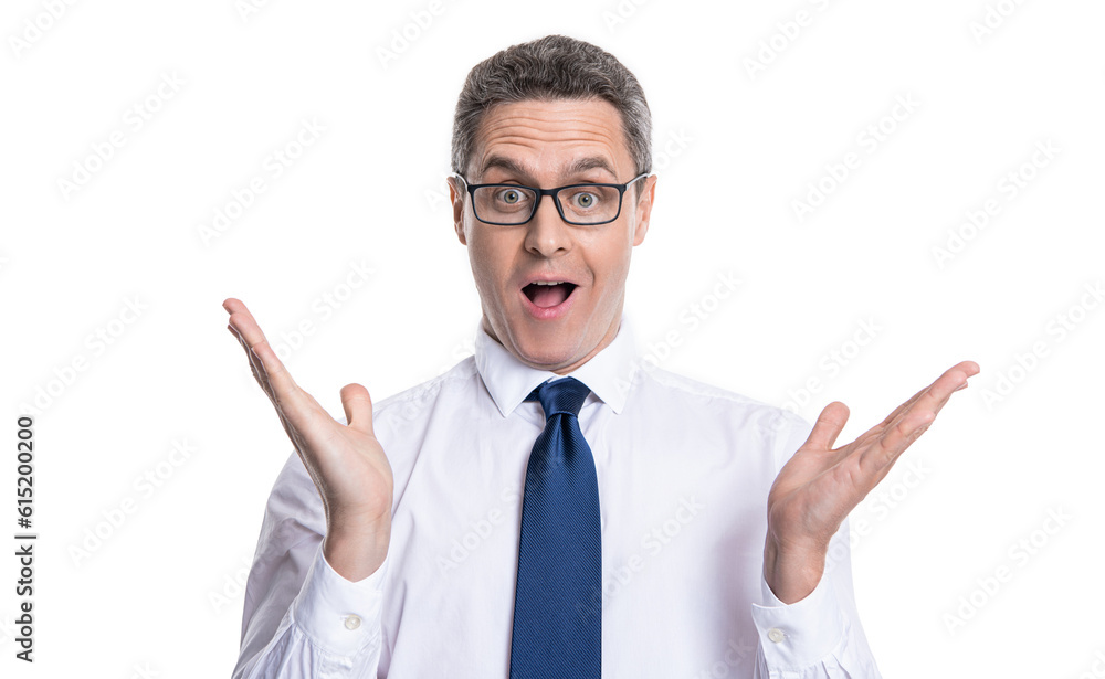 happy surprised man at studio. surprised man on background. surprised man in eyewear. surprised man isolated on white happy surprised man at studio. surprised man on background. surprised man in eyewear. surprised man isolated on white