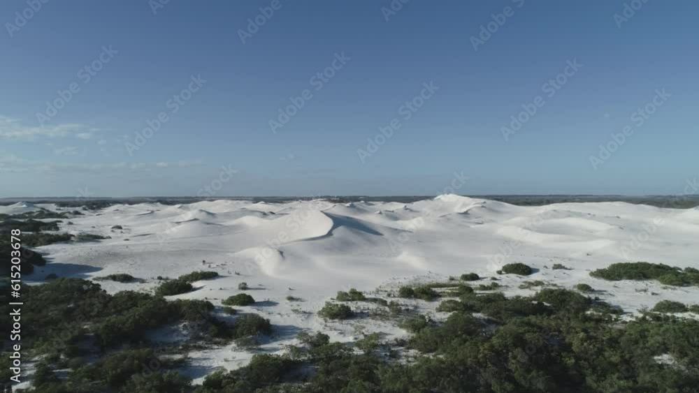 Sand dunes in regional Southern Australia Esperance. Aerial view from drone 4K Sand dunes in regional Southern Australia Esperance. Aerial view from drone 4K