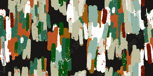 Smears of old peeling paint. Vector seamless pattern. For print, fabric, design, etc.