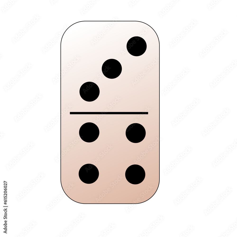 Creative vector domino full set isolated on white background Creative vector domino full set isolated on white background