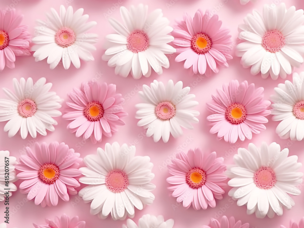 Minimal styled concept. White daisy chamomile flowers on pale pink background. Creative lifestyle, summer, spring concept. Copy space, flat lay, top view. Minimal styled concept. White daisy chamomile flowers on pale pink background. Creative lifestyle, summer, spring concept. Copy space, flat lay, top view.