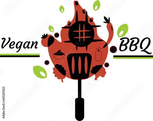 Vegan BBQ logo