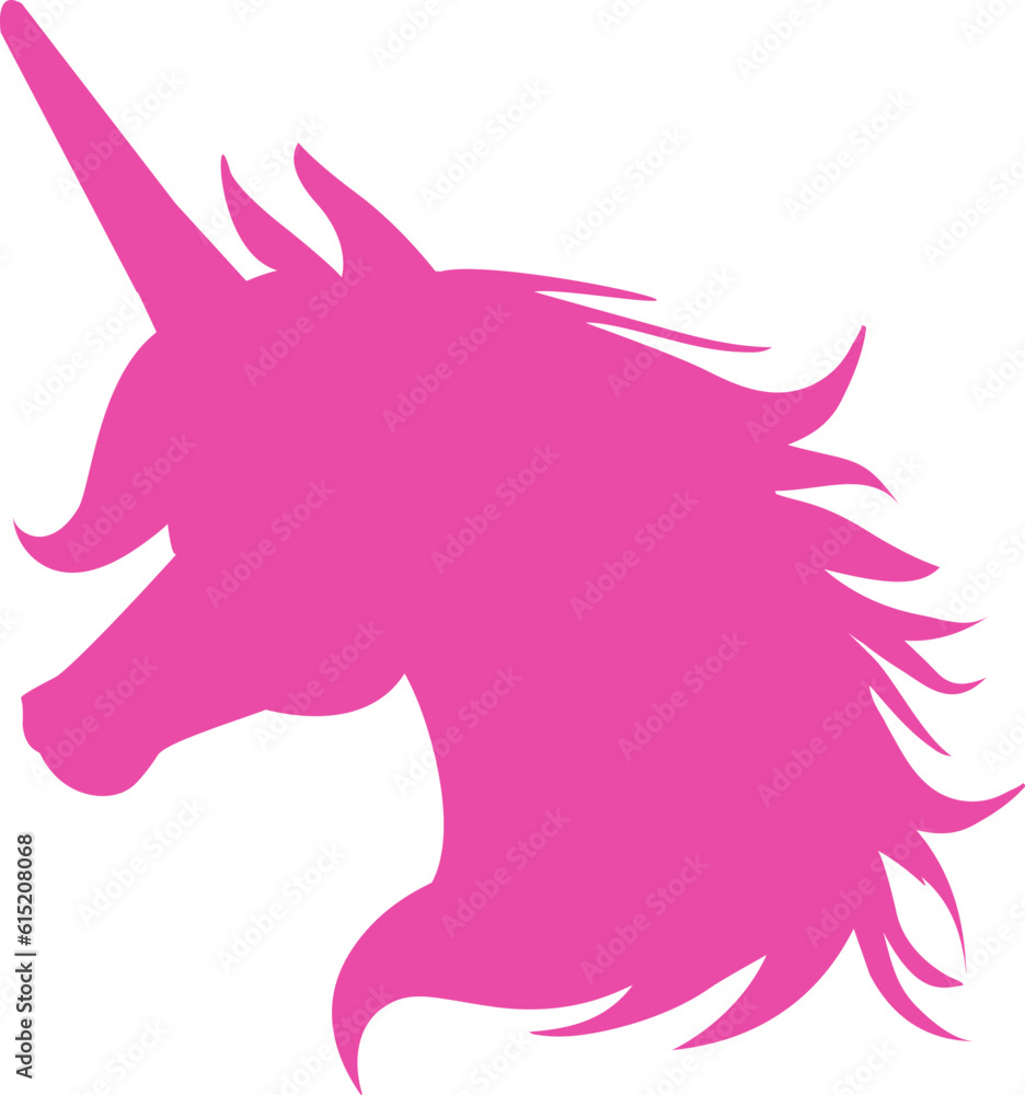 Unicorn head svg vector