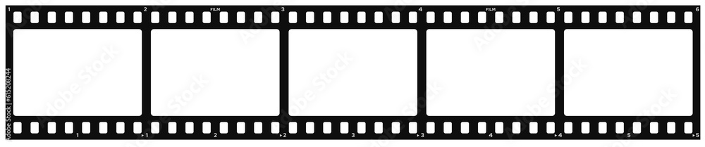Filmstrip isolated on transparent background