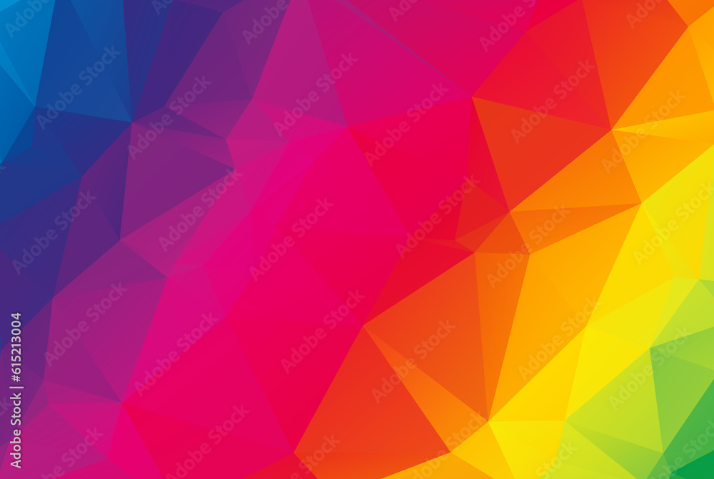 Fototapeta premium Polygonal pattern triangular poly texture multicolored polygon shape wallpaper art