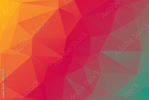 Polygonal pattern triangular poly texture multicolored polygon shape wallpaper art