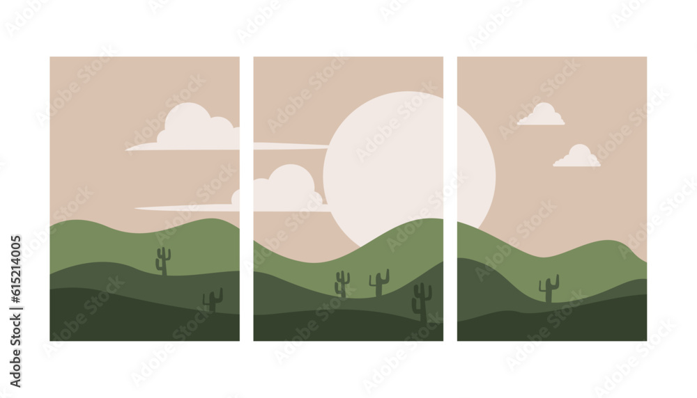 Fototapeta premium a simple landscape background is good for wall decoration
