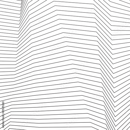 Abstract background with deformation lines. Texture with distorted waves. Vector illustration with 3d effect.