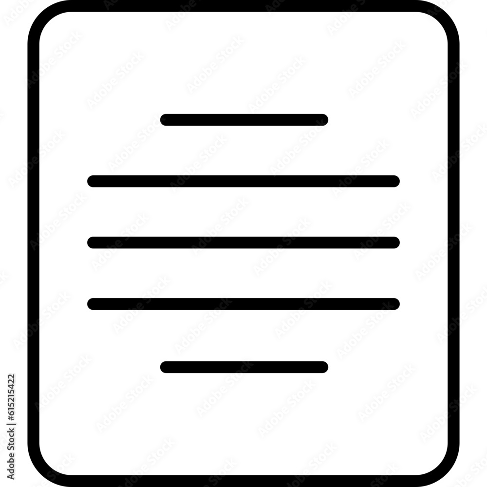 Center Align in fill style illustration
Center Align in fill style illustration