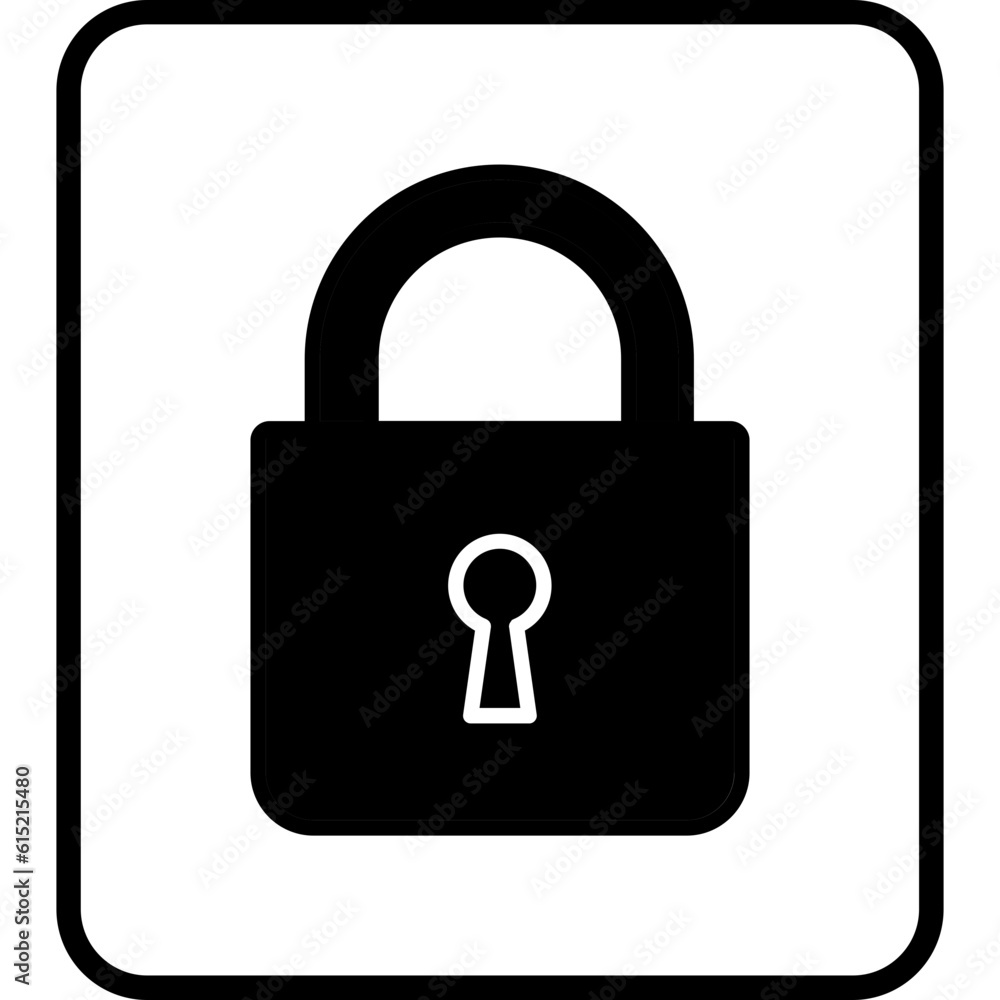 Lock in fill style illustration
Lock in fill style illustration