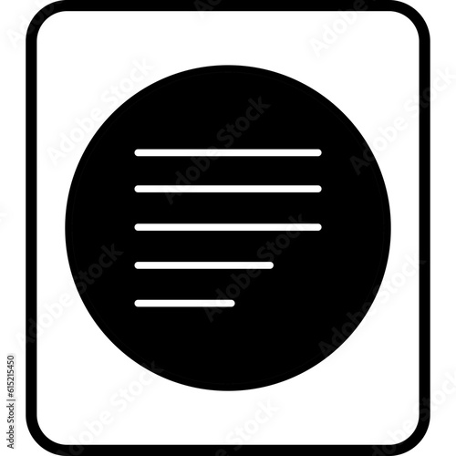 Left Align in fill style illustration

