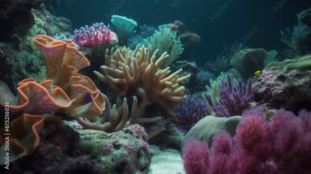 A coral reefs daily cycle from feeding to rest A coral reefs daily cycle from feeding to rest
