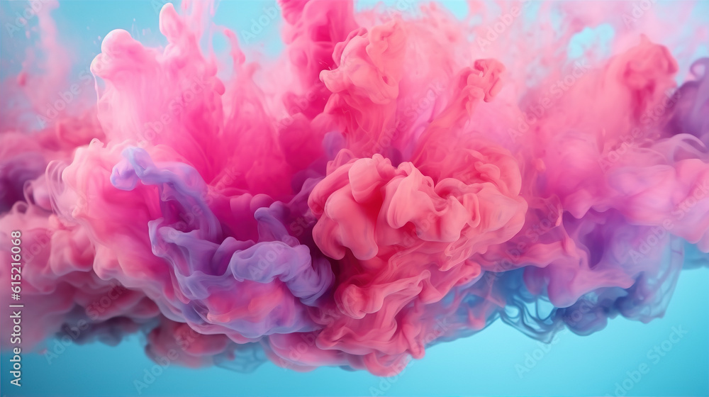 Acrylic colors and ink in water. Abstract background. Generative AI Acrylic colors and ink in water. Abstract background. Generative AI
