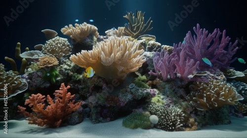 A coral reefs daily cycle from feeding to rest