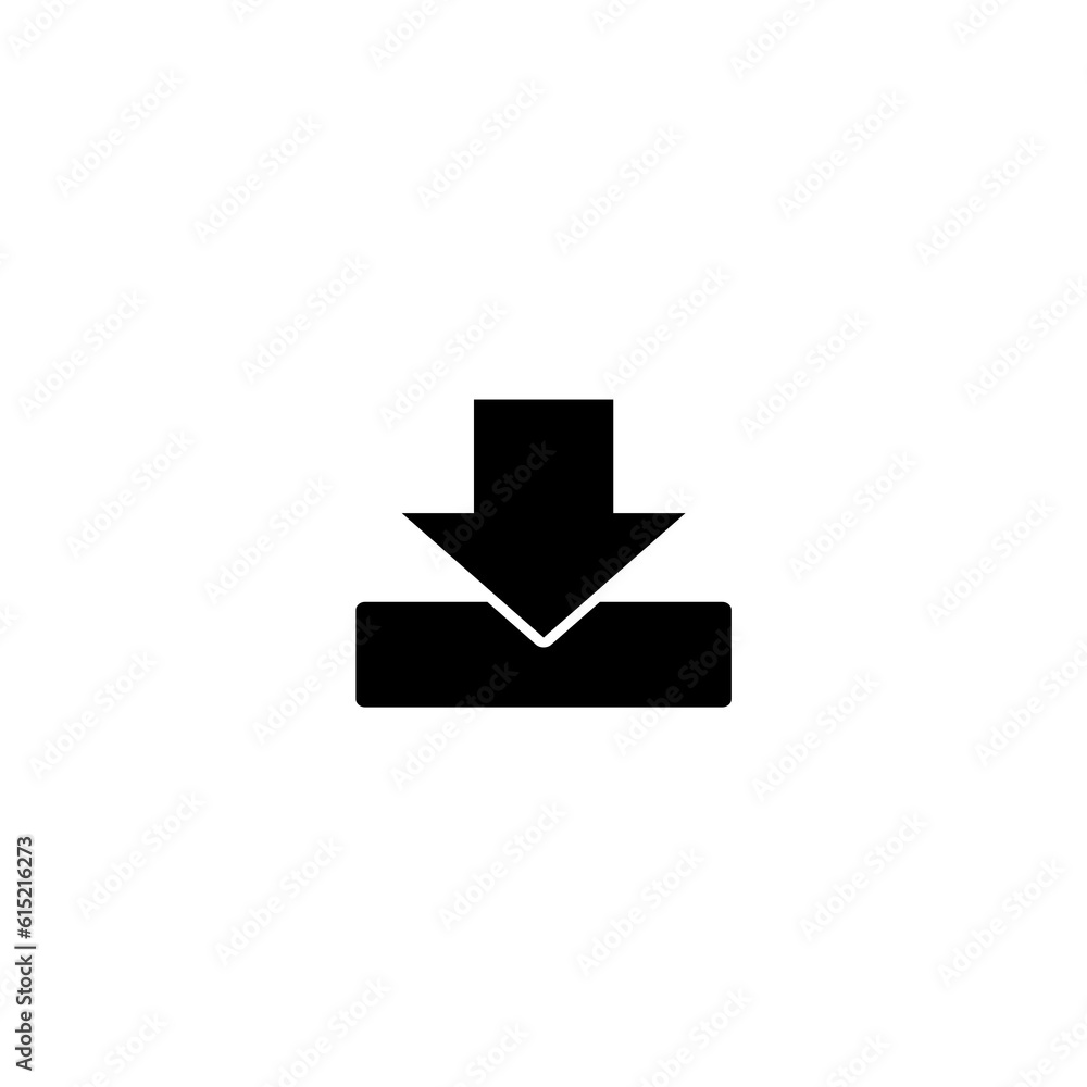 Download to hdd icon isolated on white background Download to hdd icon isolated on white background
