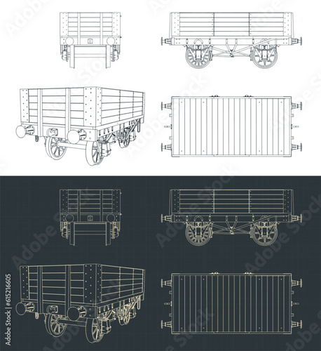 5 plank coal wagon blueprints