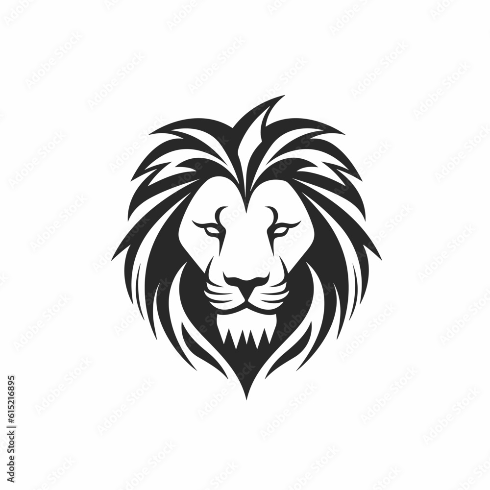 Lion logo, lion icon, lion head, vector