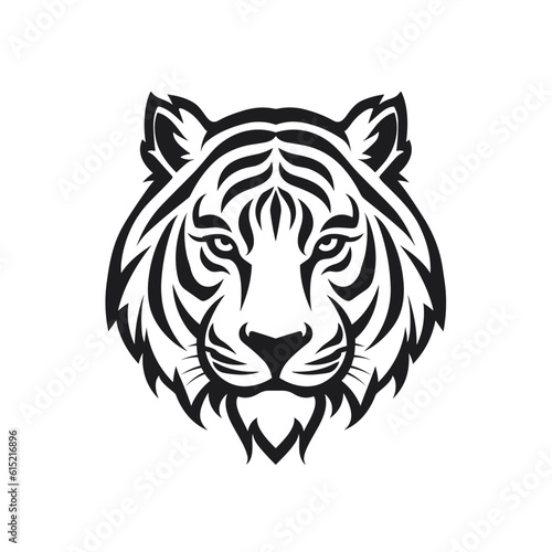 Tiger logo, tiger icon, tiger head, vector