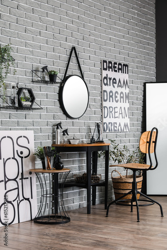 Interior of modern beauty s...
