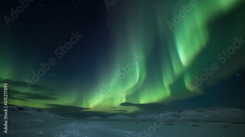 The Northern Lights dancing across the Arctic sky