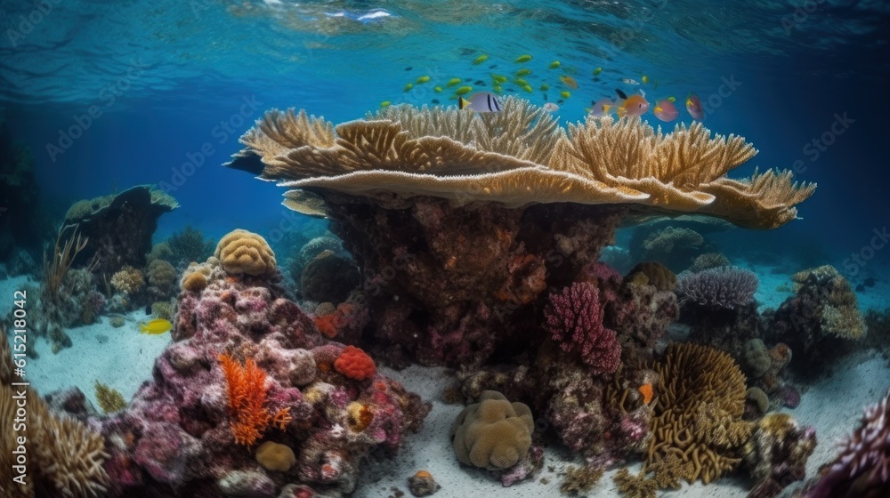 A coral reef's daily cycle, from feeding to rest