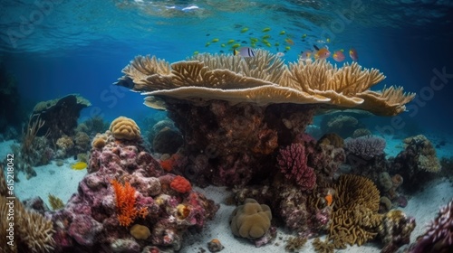 A coral reef's daily cycle, from feeding to rest
