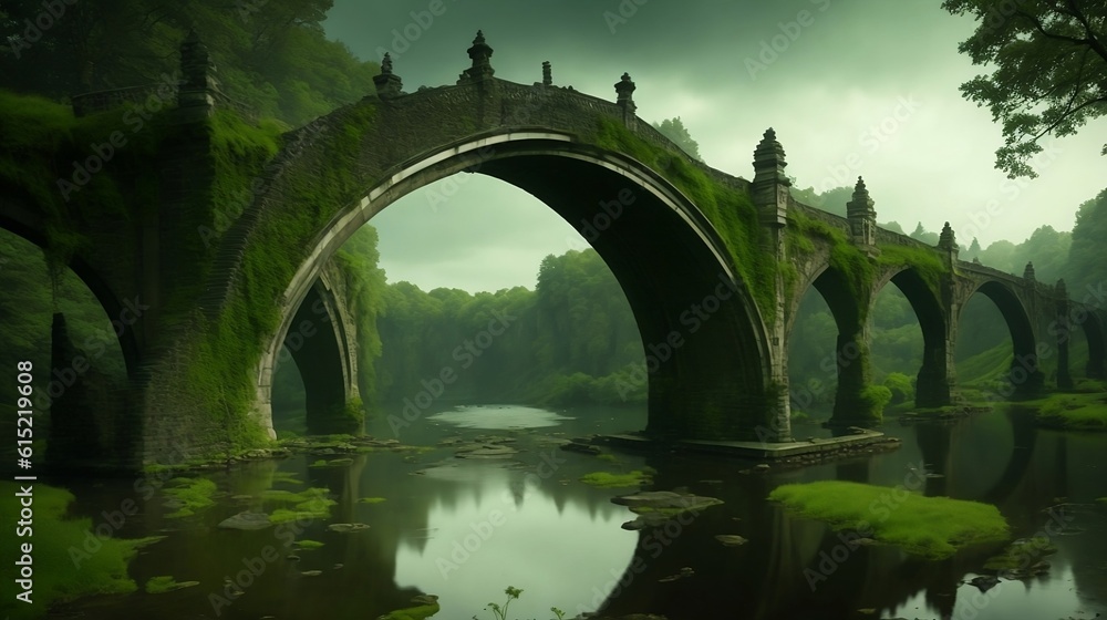 Overgrown bridge Overgrown bridge