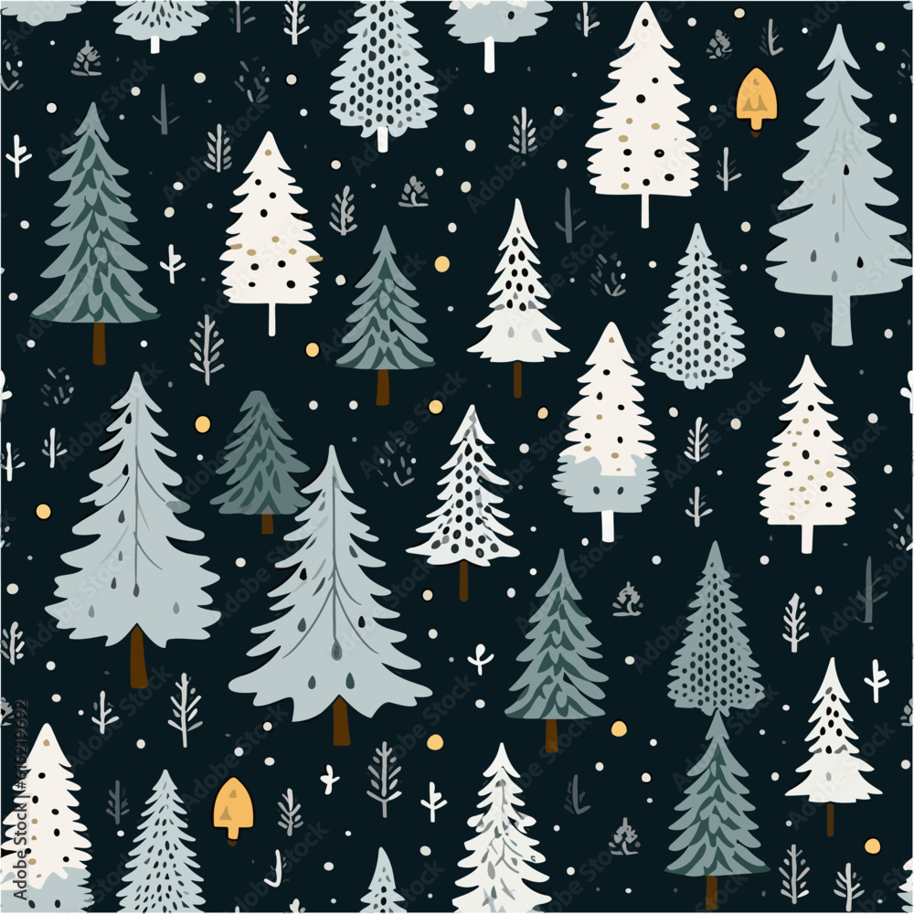 Winter forest pattern Winter forest pattern