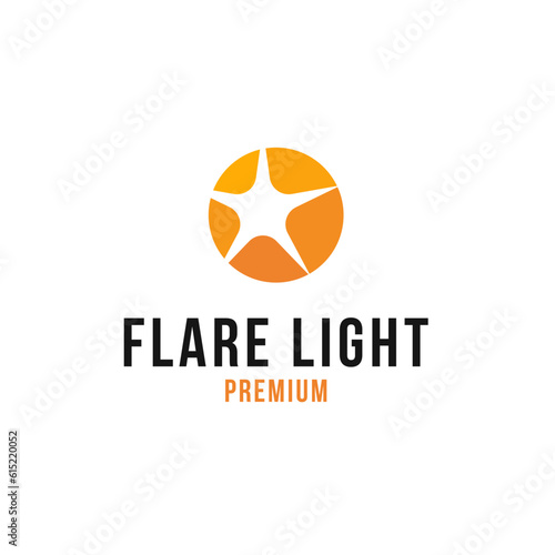Flare Light Logo Design Concept Vector Illustration Symbol Icon