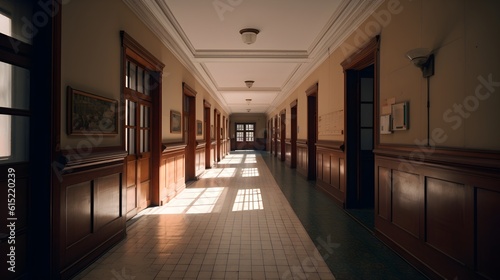 empty high School hallway corridor © Canities