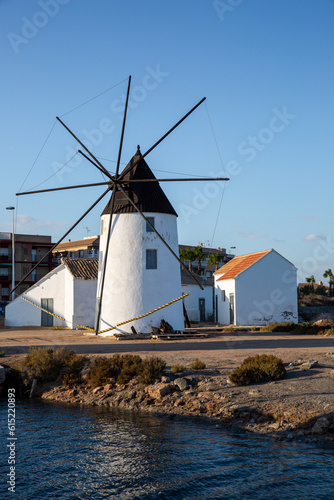 Old Historic Windmill in La Manga Del Mar Menor 